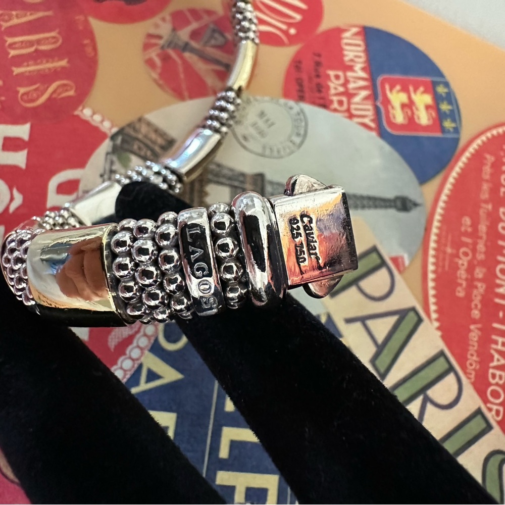 Lagos 18k gold and Steeling Silver Caviar Jewelry Collection - Picture 5 of 12